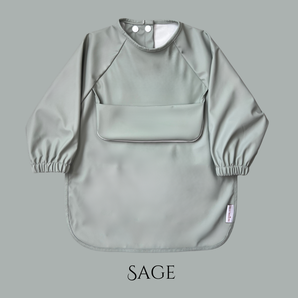 Classic High Pocket Long Sleeve Waterproof Bib | High-Catch Smock